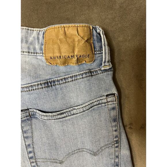 American Eagle Athletic Skinny Airflex + Distressed Jeans Size 26 x‎ 28 - Picture 8 of 9